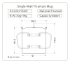 Кружка GORAA Titanium с крышкой 0,6L (Титан, 600мл)